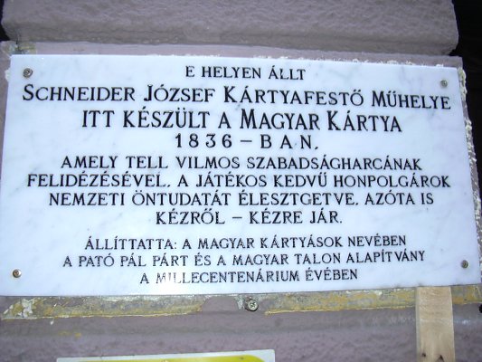 Eml�kt�bla a Kazinczy utc�ban