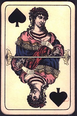 Whist-k�rtya pikk d�ma lapja. 1900 k�r�l - J�noska Antal gy�jtem�nye